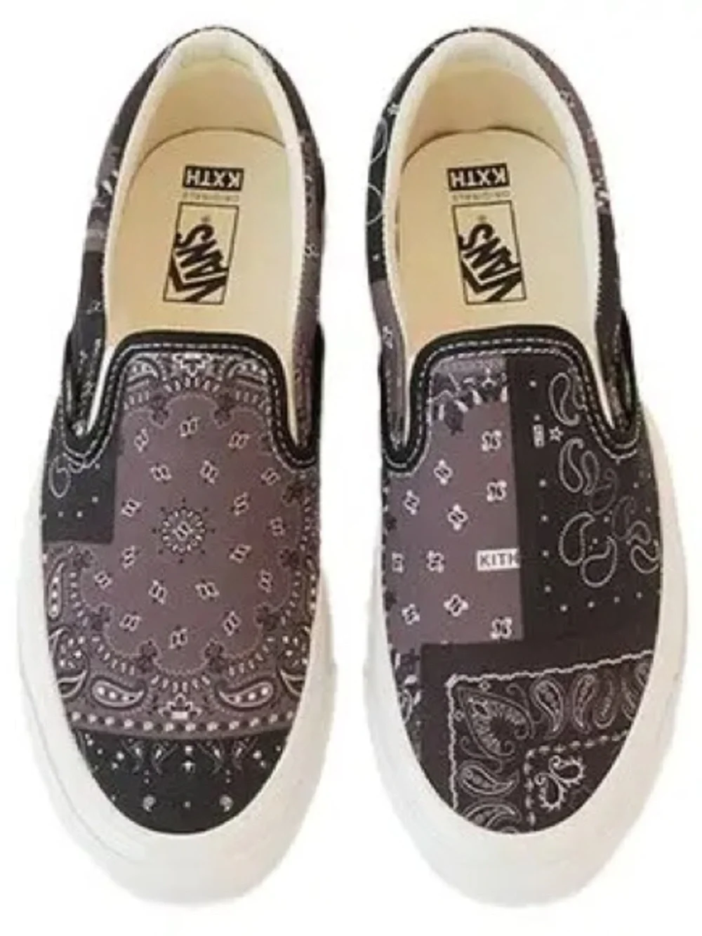 Kith x Vans Vault Classic slip on shoe LX Bandana moonless night 8.5 sneaker